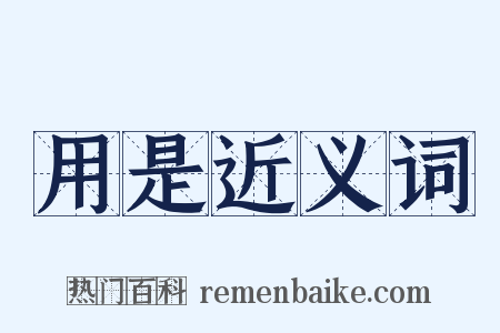 用是近义词是什么意思的图片